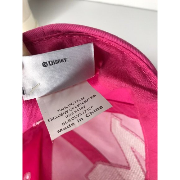 Disney Minnie Mouse Pink Sequin Girls Adjustable Hat - Picture 11 of 11